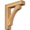 Ekena Millwork Legacy Block Rough Sawn Bracket w/ Offset Brace, Western Red Cedar, 6"W x 24"D x 28"H BKT0604X24X28LEC05RWR - alternate 1